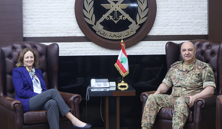 قائد الجيش استقبل السفيرة الأميركية وبحث مع لازاريني في شؤون اللاجئين الفلسطينيين