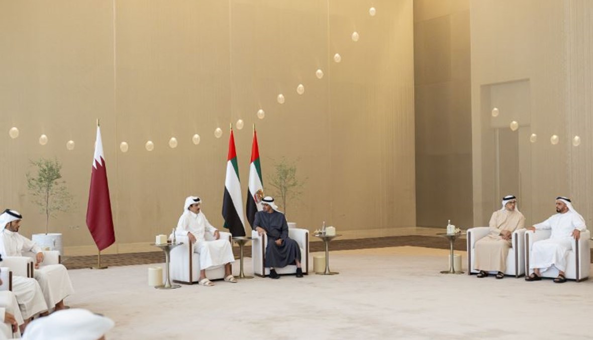 رئيس الامارات وأمير قطر يبحثان اقتراح بايدن بشأن غزة